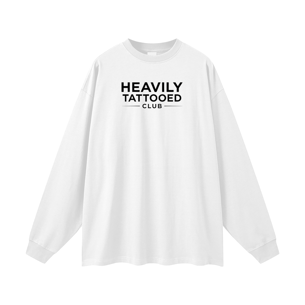 Heavily Tattooed Club Oversized Long Sleeve Tee