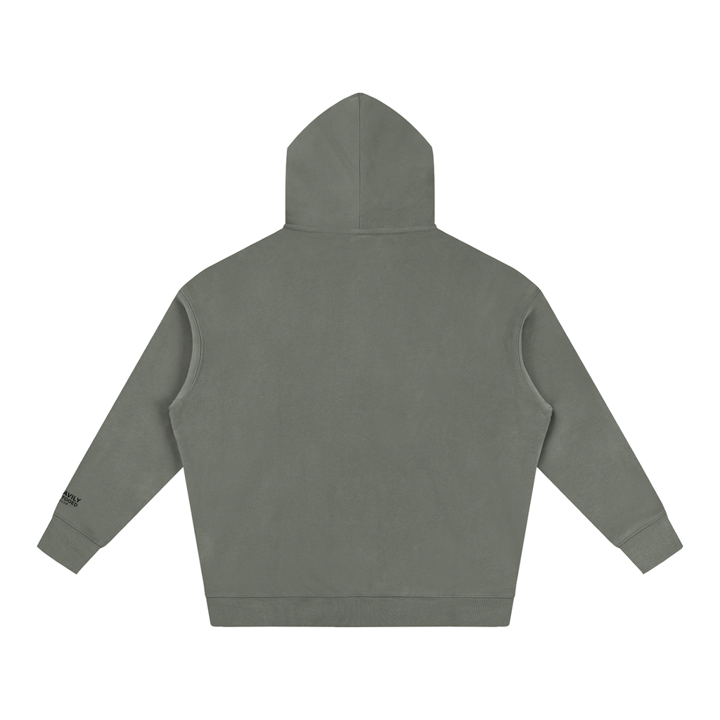 Born Different Oversized Skull Oversize Fleeced Hoodie