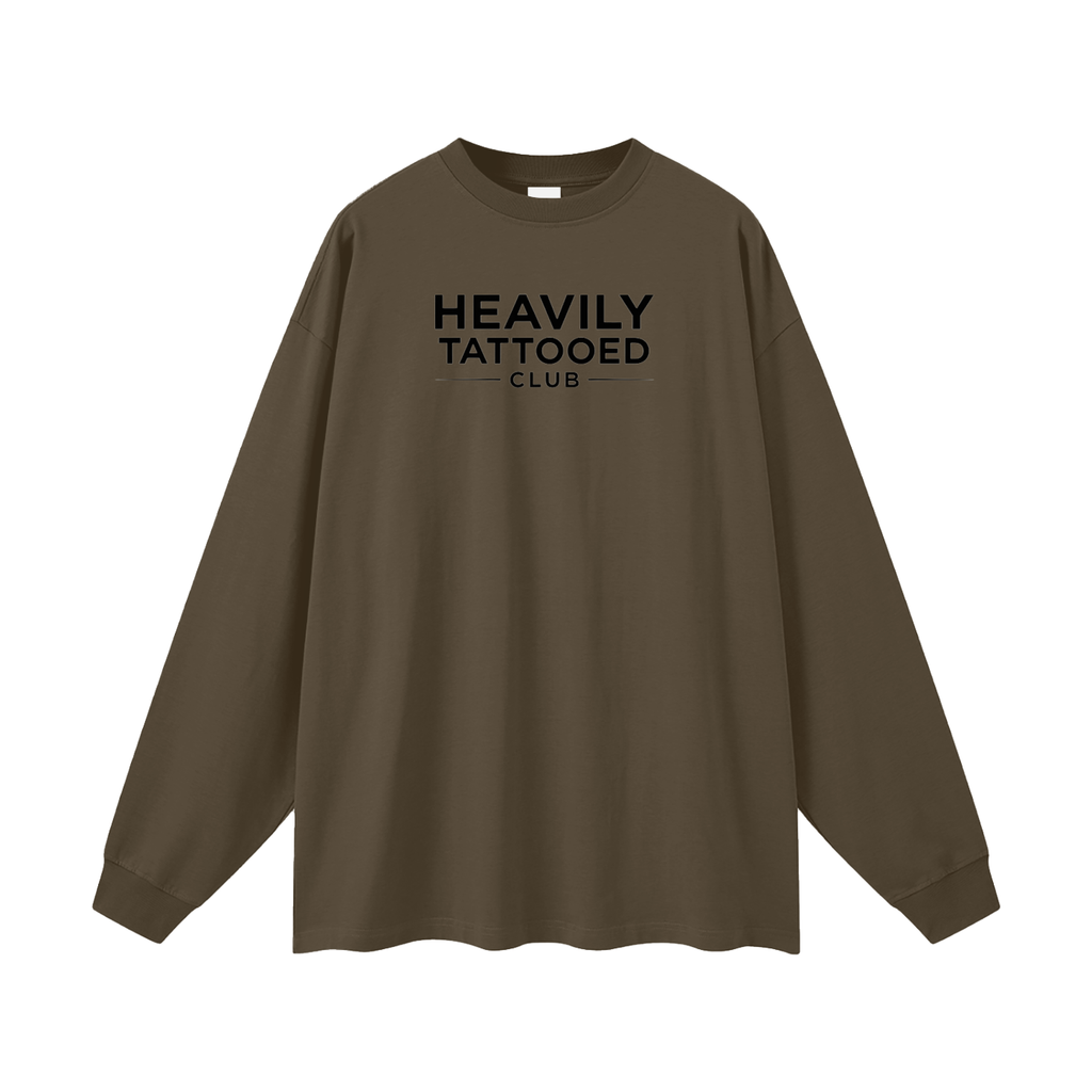 Heavily Tattooed Club Oversized Long Sleeve Tee