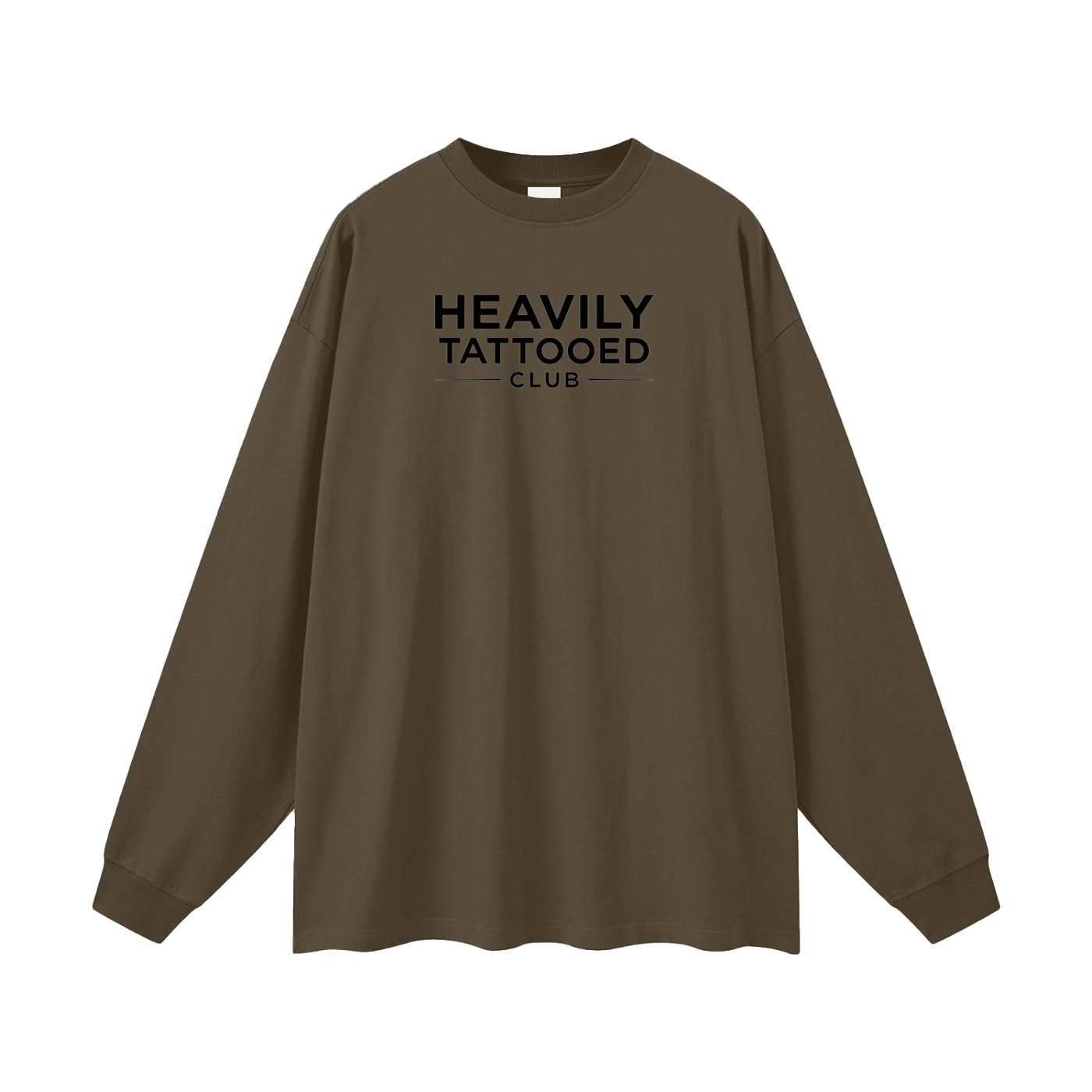 Heavily Tattooed Club Oversized Long Sleeve Tee
