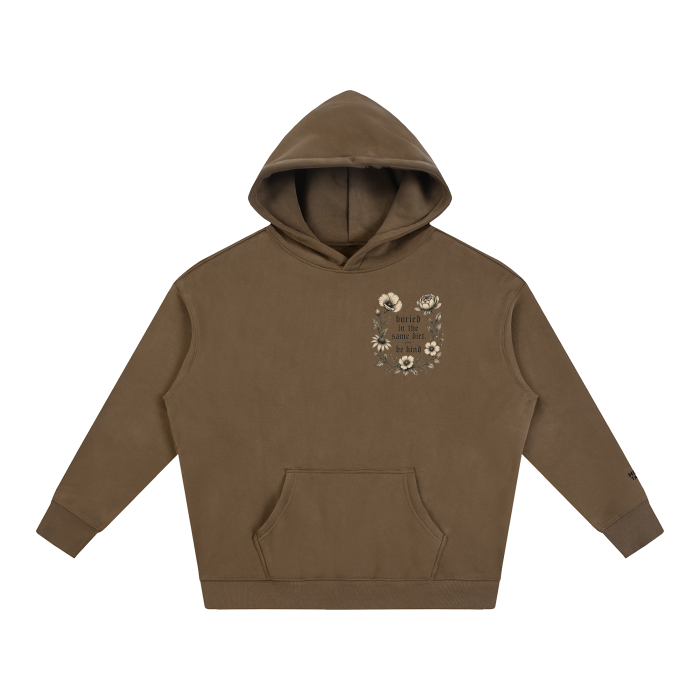 Buried in the Same Dirt Oversized Fleece Hoodie
