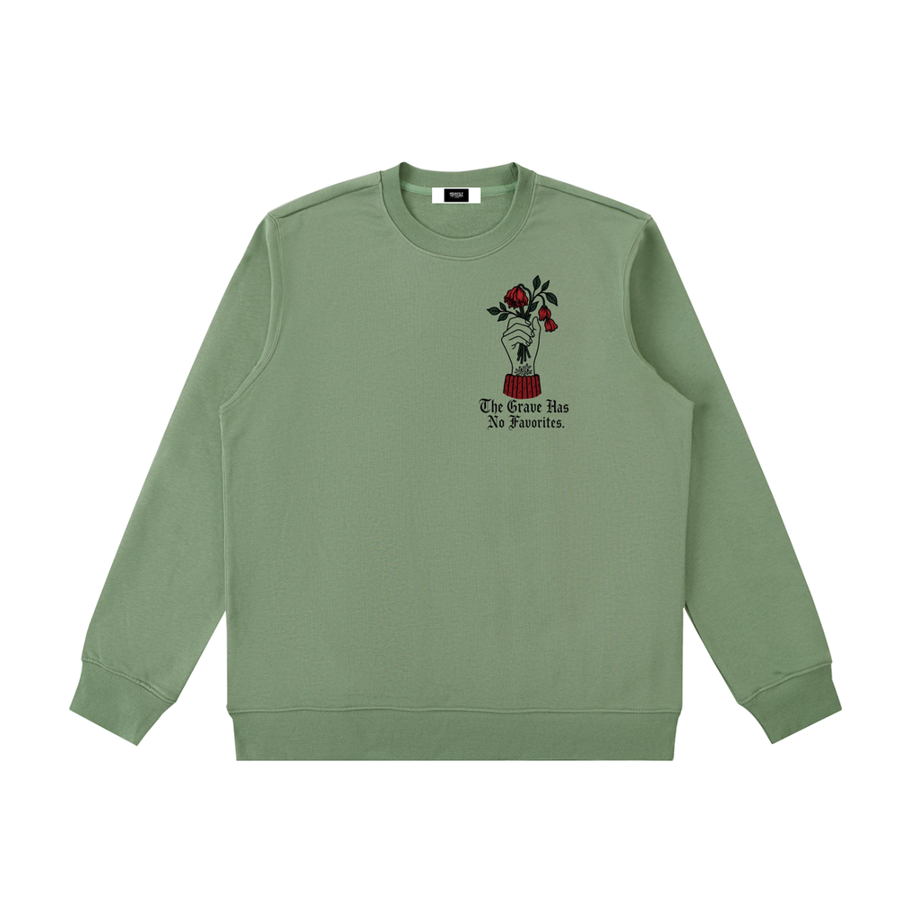 The Grave Has No Favourites Heavyweight Crewneck Sweatshirt