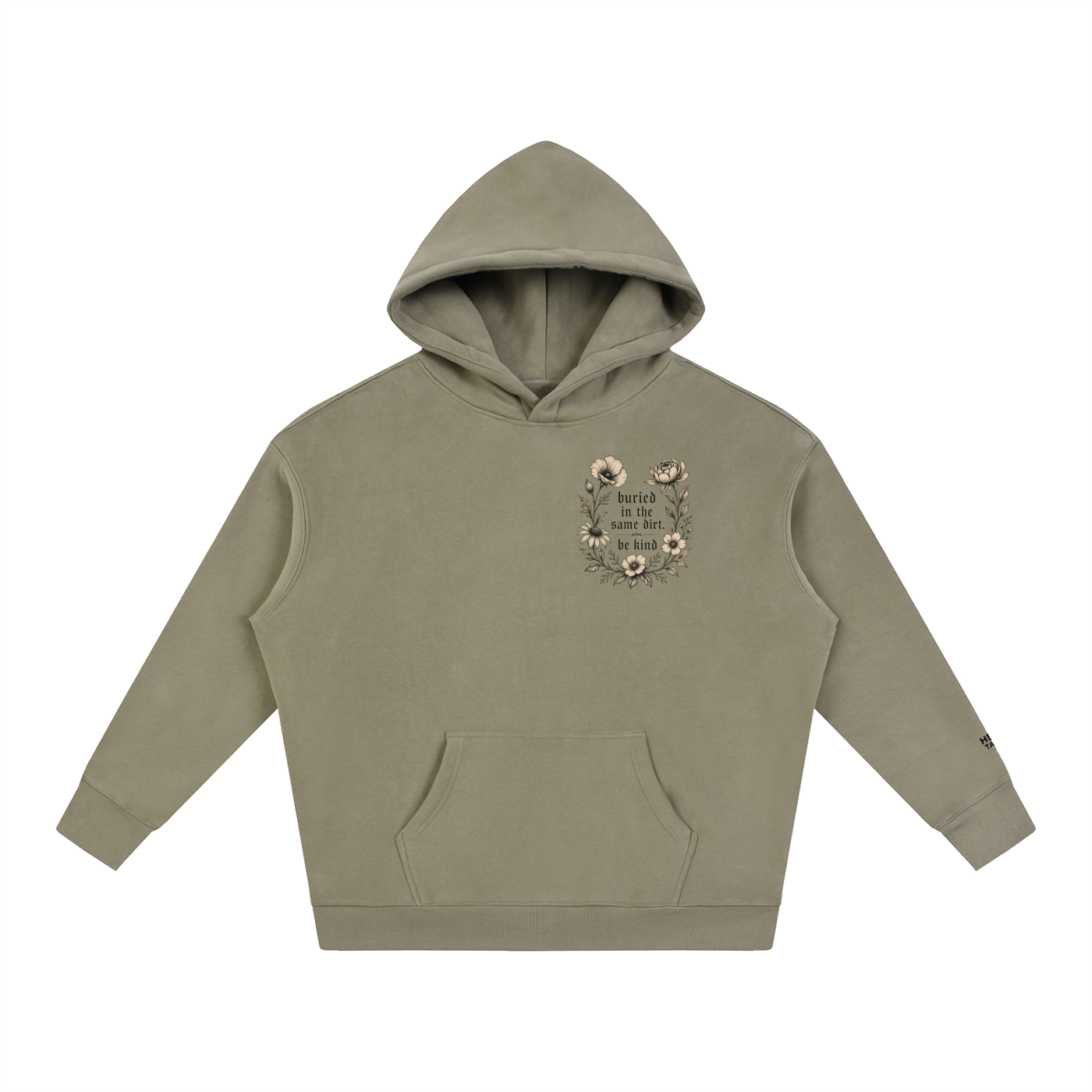 Buried in the Same Dirt Oversized Fleece Hoodie