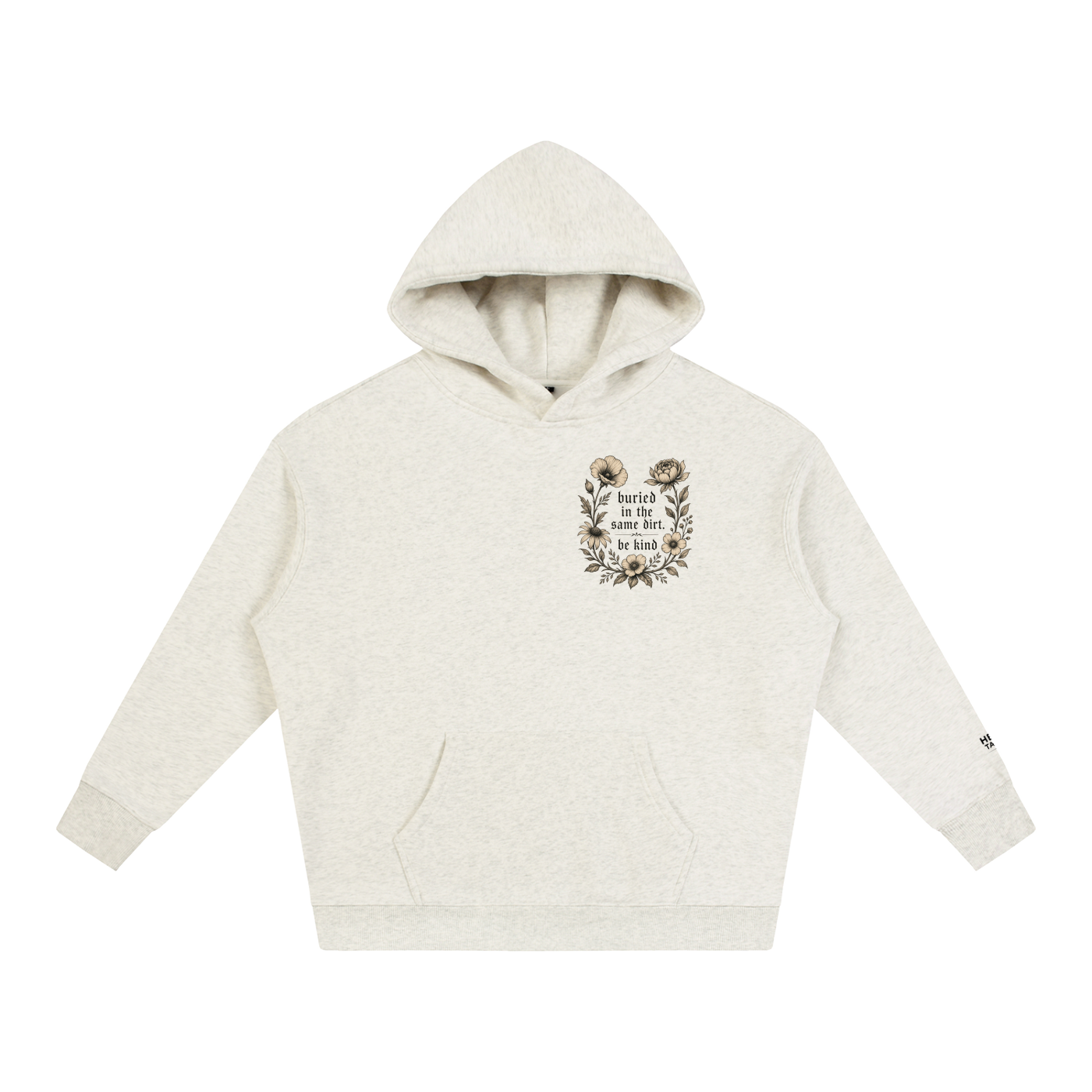 Buried in the Same Dirt Oversized Fleece Hoodie
