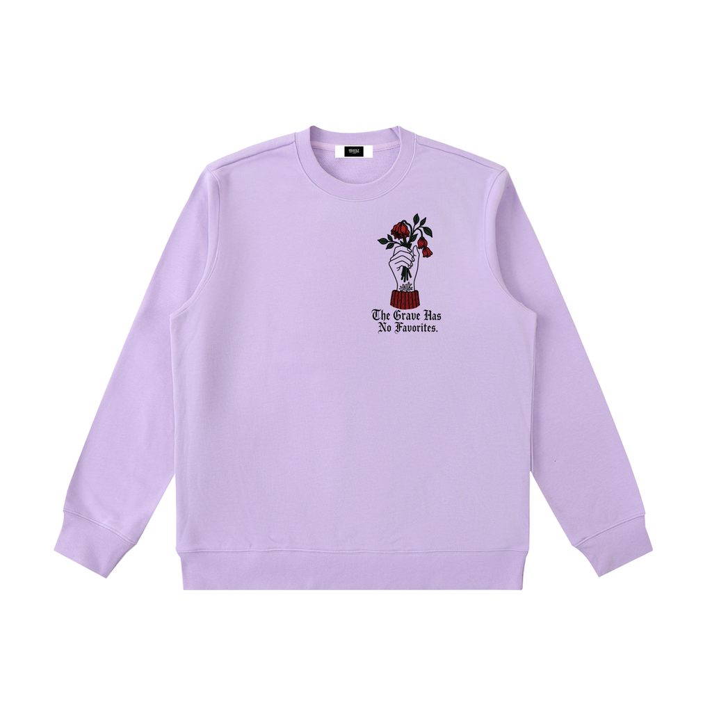 The Grave Has No Favourites Heavyweight Crewneck Sweatshirt