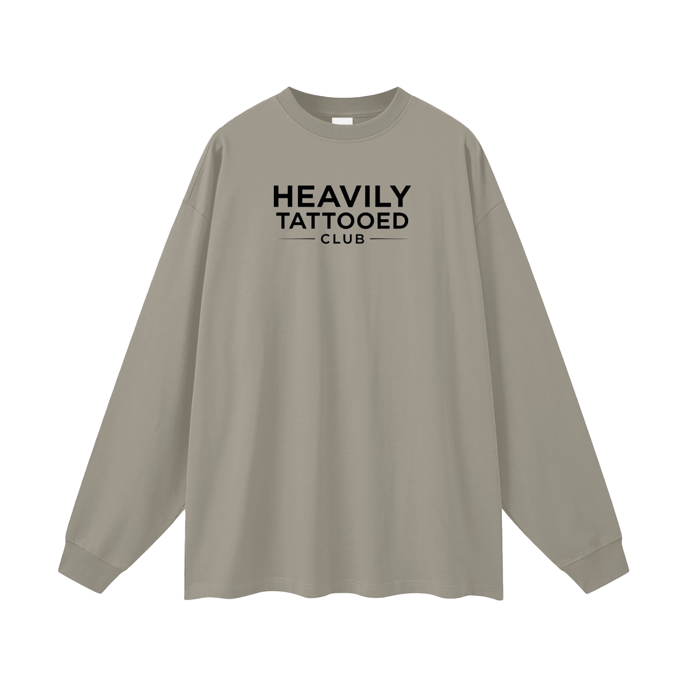 Heavily Tattooed Club Oversized Long Sleeve Tee