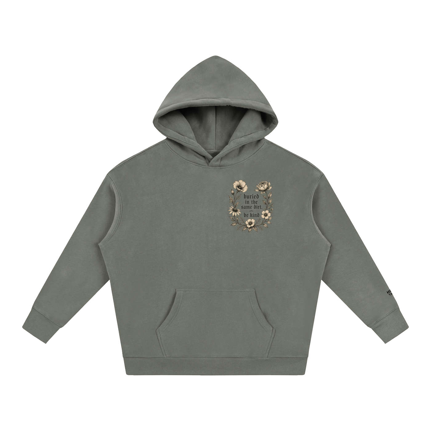 Buried in the Same Dirt Oversized Fleece Hoodie