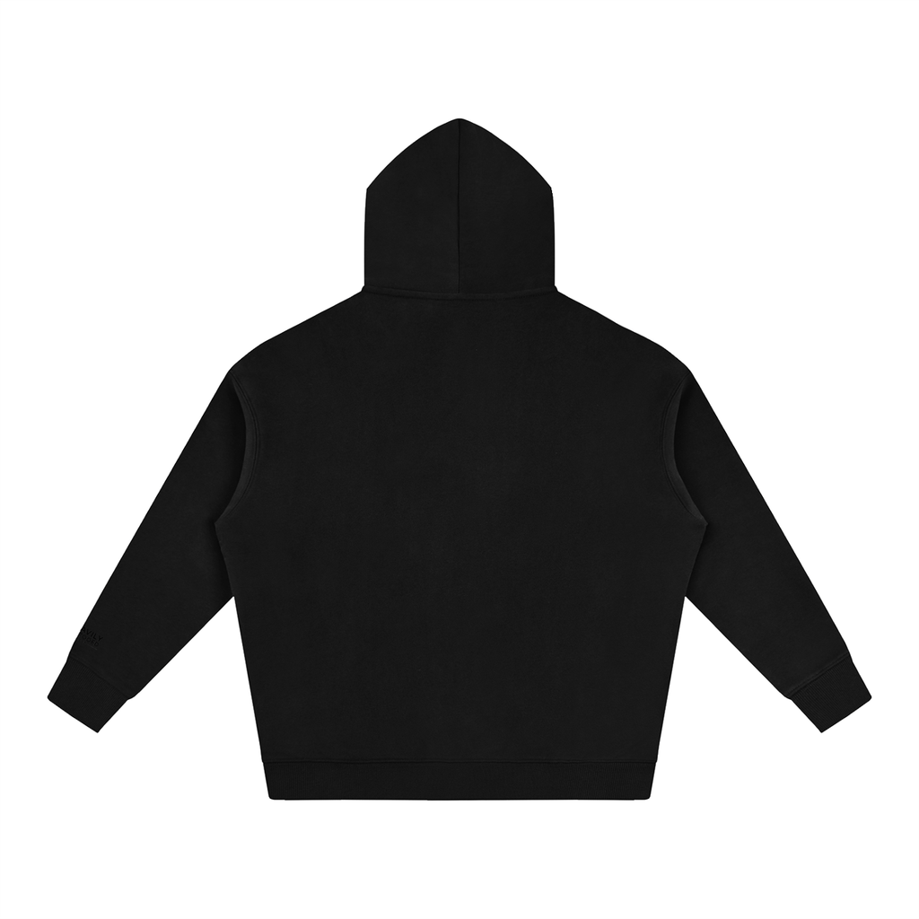 Born Different Oversized Skull Oversize Fleeced Hoodie