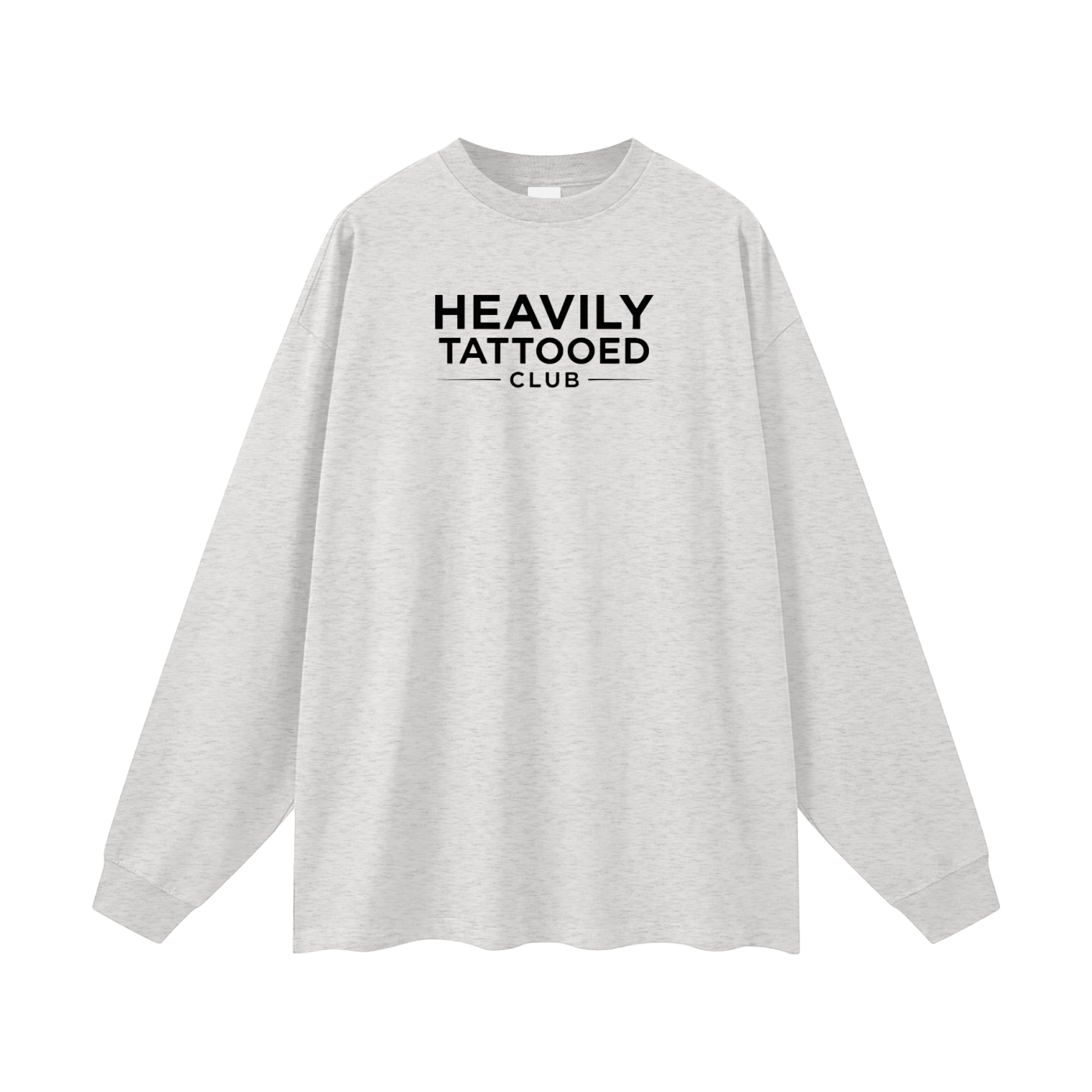 Heavily Tattooed Club Oversized Long Sleeve Tee